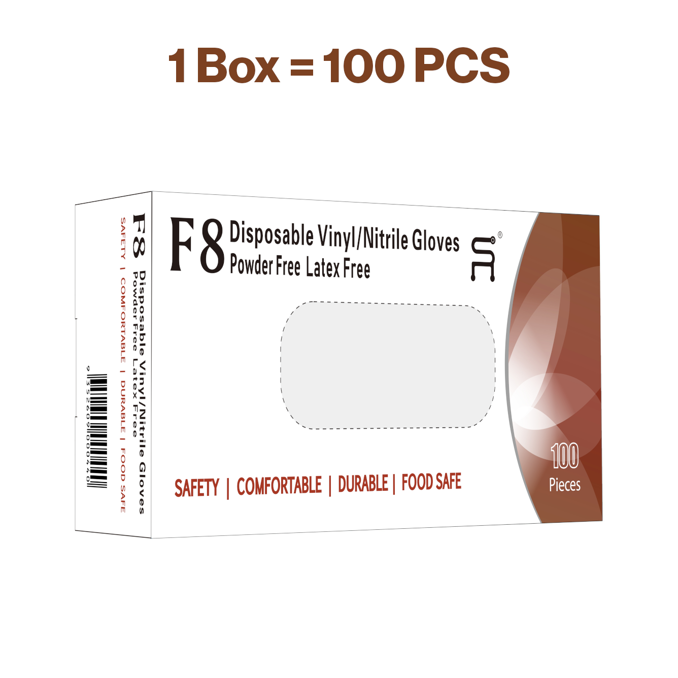 Vinyl/Nitrile Gloves (Black) - 1000PCS/Carton