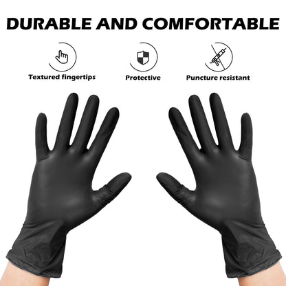 Heavy Duty Nitrile Glove - Diamond Tips (BLACK)- 1000PCS/CARTON