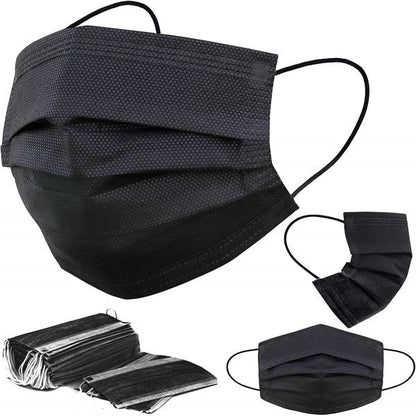 3 PLY Ear Loop Mask- (BLACK)- 2000PCS/CARTON