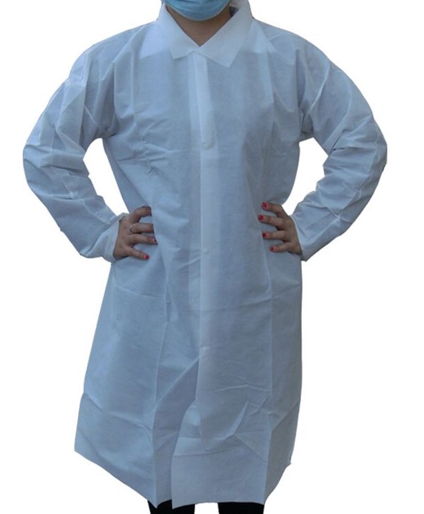 Lab Coats- (WHITE)- 100 PCS/CARTON