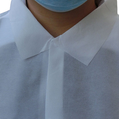 Lab Coats- (WHITE)- 100 PCS/CARTON