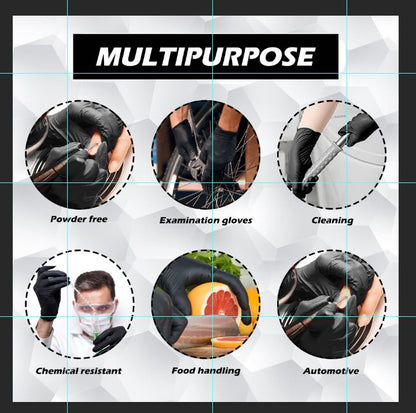 Nitrile Gloves (Black) - 1000 PCS/CARTON